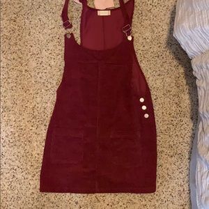 Wine Overall Dress/// ALTAR’D STATE